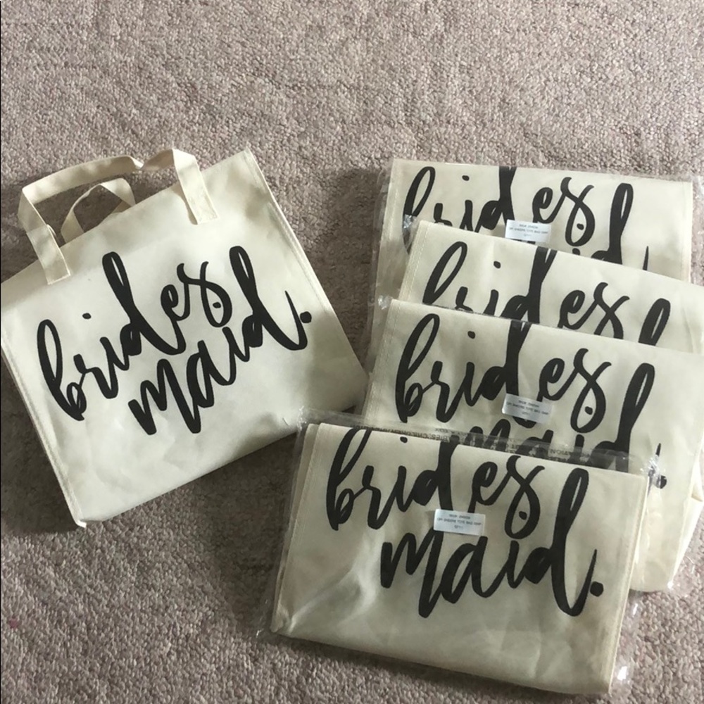 FIVE Bridesmaids Totes